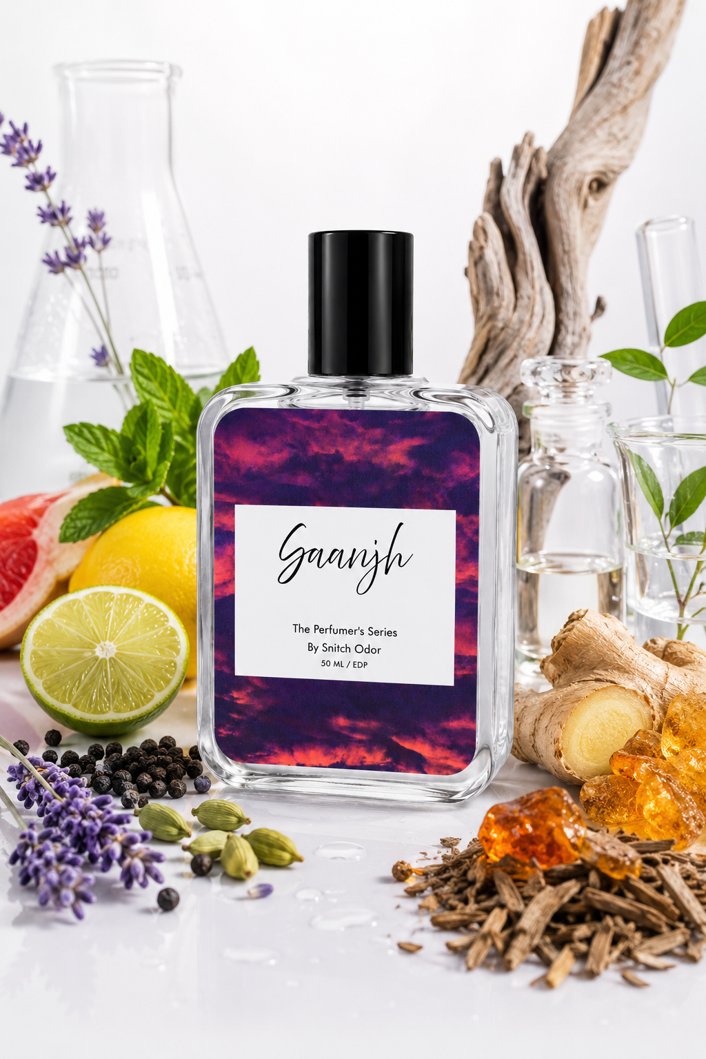 Saanjh & Smoke & Bark Combo | 2 x 50ml Eau de Parfum | Fresh + Smoky Woody Collection | The Perfumer's Series